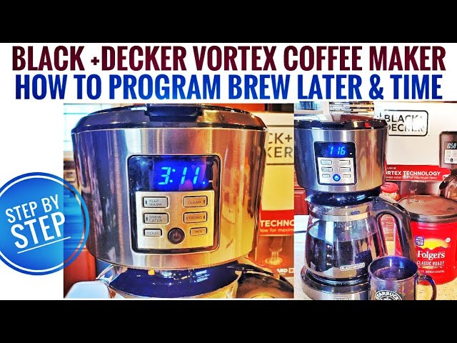 Black + Decker 12 Cup Stainless Coffee Maker with Vortex Technology