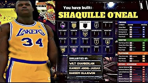 SHAQUILLE ONEAL BUILD IN NBA 2K21! BEST TALL CENTER BUILD IN THE GAME!