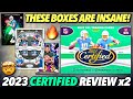 Insanely juiced boxes nike swoosh  2023 panini certified football fotl hobby box review x2