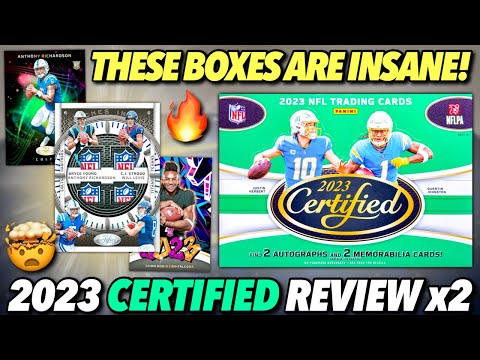 *INSANELY JUICED BOXES (NIKE SWOOSH)! 🤯🔥 2023 Panini Certified Football FOTL Hobby Box Review x2