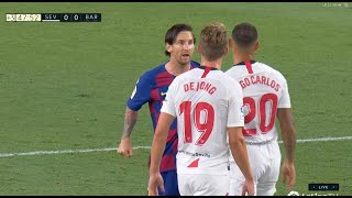 Lionel Messi Fight ⚽ Sevilla Vs Barcelona 0-0 ⚽ 2020 HD