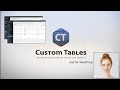 Custom Tables plugin for WordPress - Contact Form example.