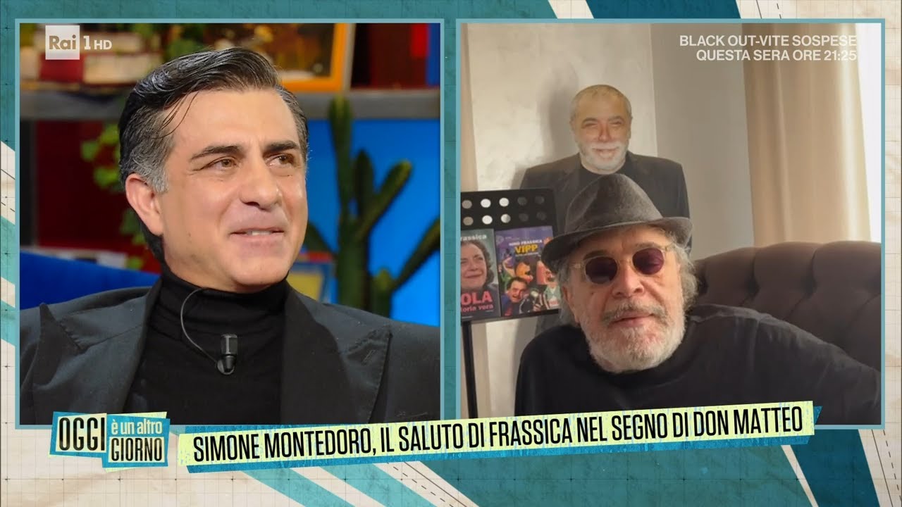 Da Montalbano a Don Matteo, Simone Montedoro si racconta - Oggi è un altro giorno 24/01/2023