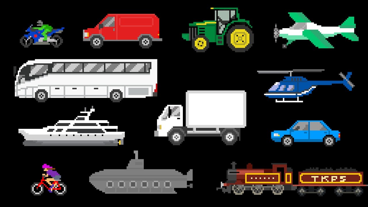 Basic Vehicles - Street Vehicles, Aircraft & Water Vehicles - The Kids