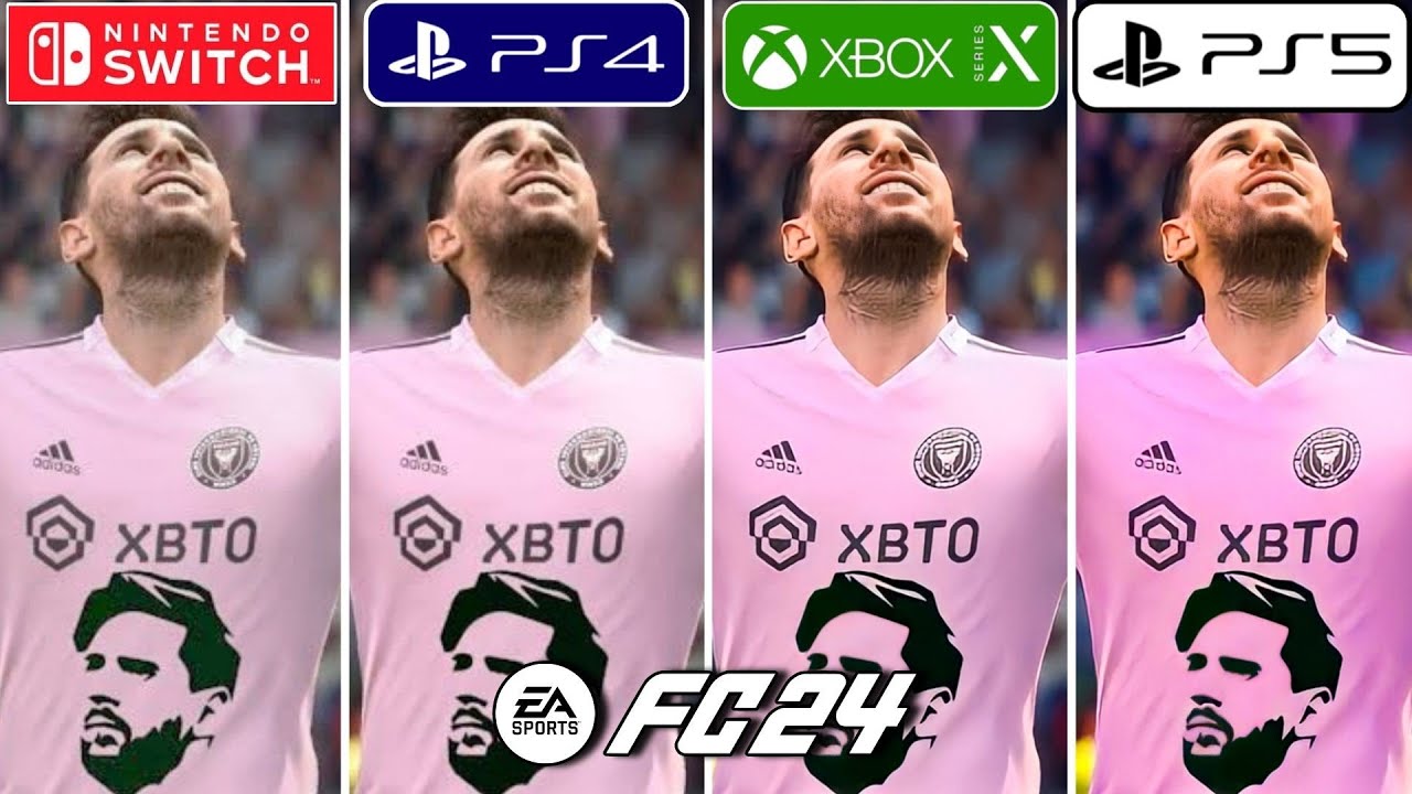 EA Sports FC 24 PS4 vs PS5 vs Xbox Series X vs Nintendo Switch Graphics  Comparison 