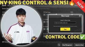 (2023) NV KING SENSITIVITY CODE 2.6/ NV KING CONTROL CODE 2.6/ #nvking SETTINGS CONTROL ZONE