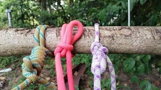 Three knot tricks that you will use every day #KnotTying#KnotSkills