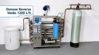 Osmose Reversa 1200 L/h com Sistema de Carvão Ativado e Circuito de Limpeza