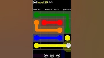 Flow Free Regular Pack 5X5 walkthrough level 29