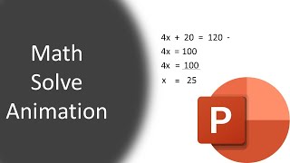 Math Solving Animation in PowerPoint animation powerpoint maths