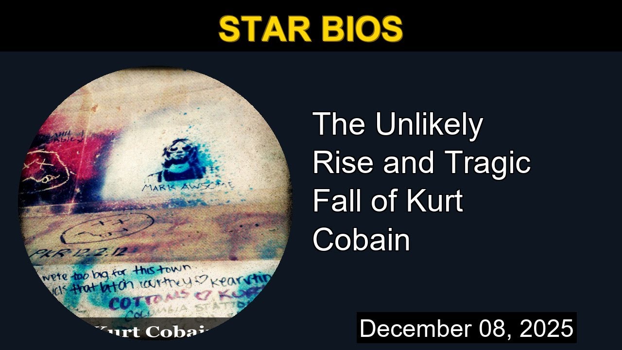 The Unlikely Rise and Tragic Fall of Kurt Cobain | Star Bios - YouTube