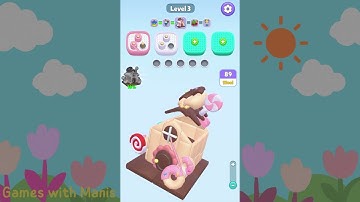 Wool Saga 3D - Level 3 (House and lollipop)