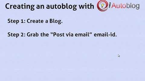iAutoblog Tutorials - How it works