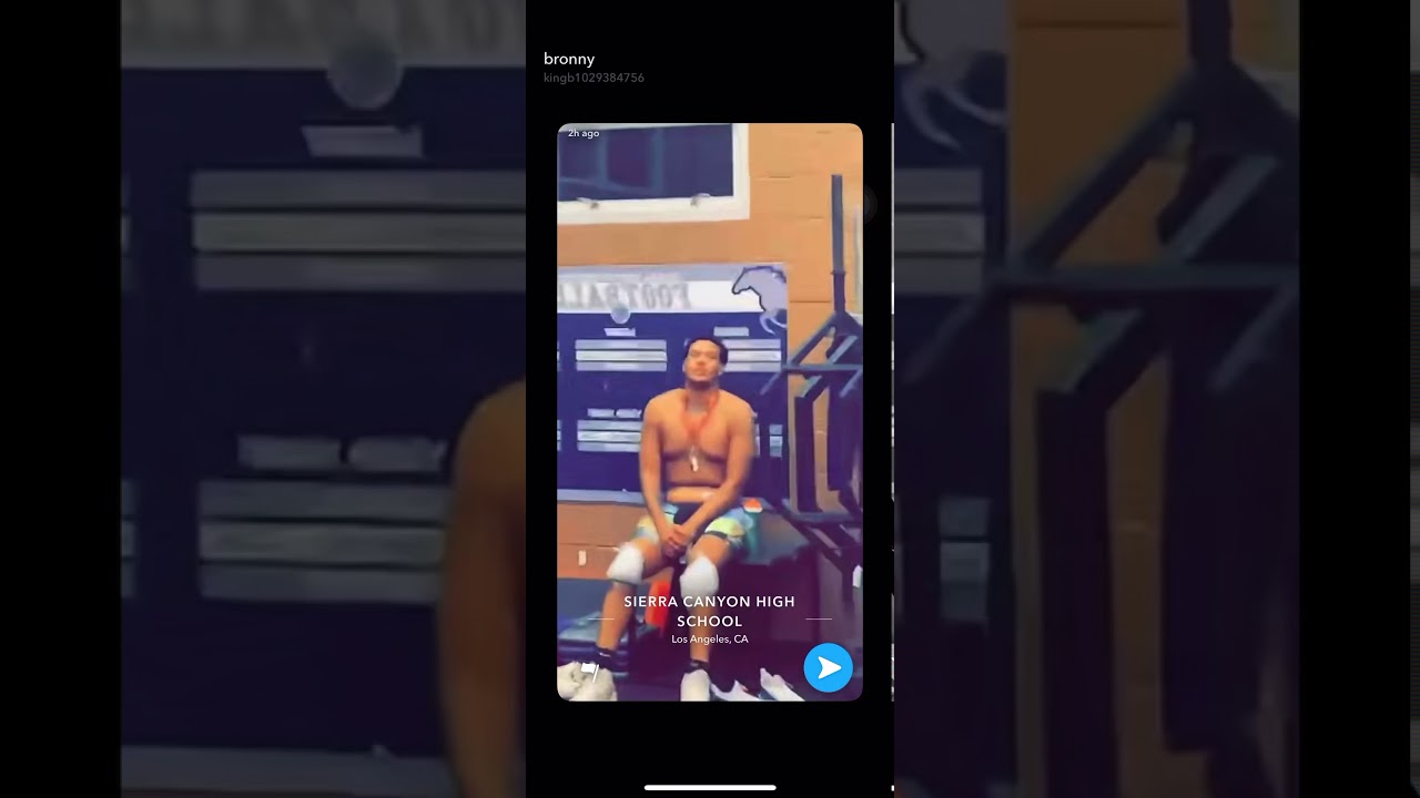 Bronny is not grounded!? Snapchat 