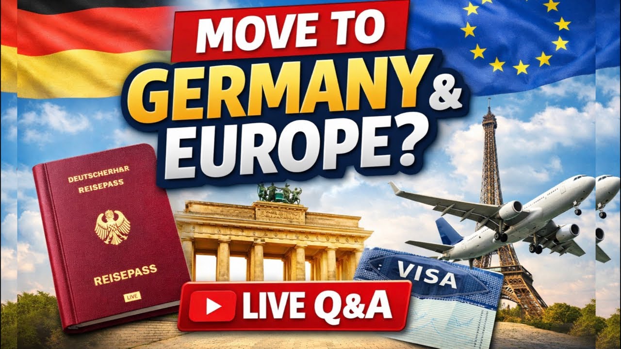 Germany & Europe Visa Q&A (LIVE) 🇩🇪🇪🇺 | Work, Student, Au Pair & Visit Visas Explained