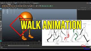 Walk Cycle Animation Part - 1 | Maya 2016