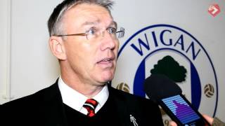 Nigel Adkins' Wigan reaction