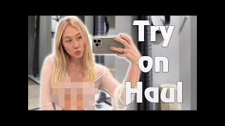 👙🚫Oops, I just showed a little more   See Through Try On Haul At The Mall | Little Ellee