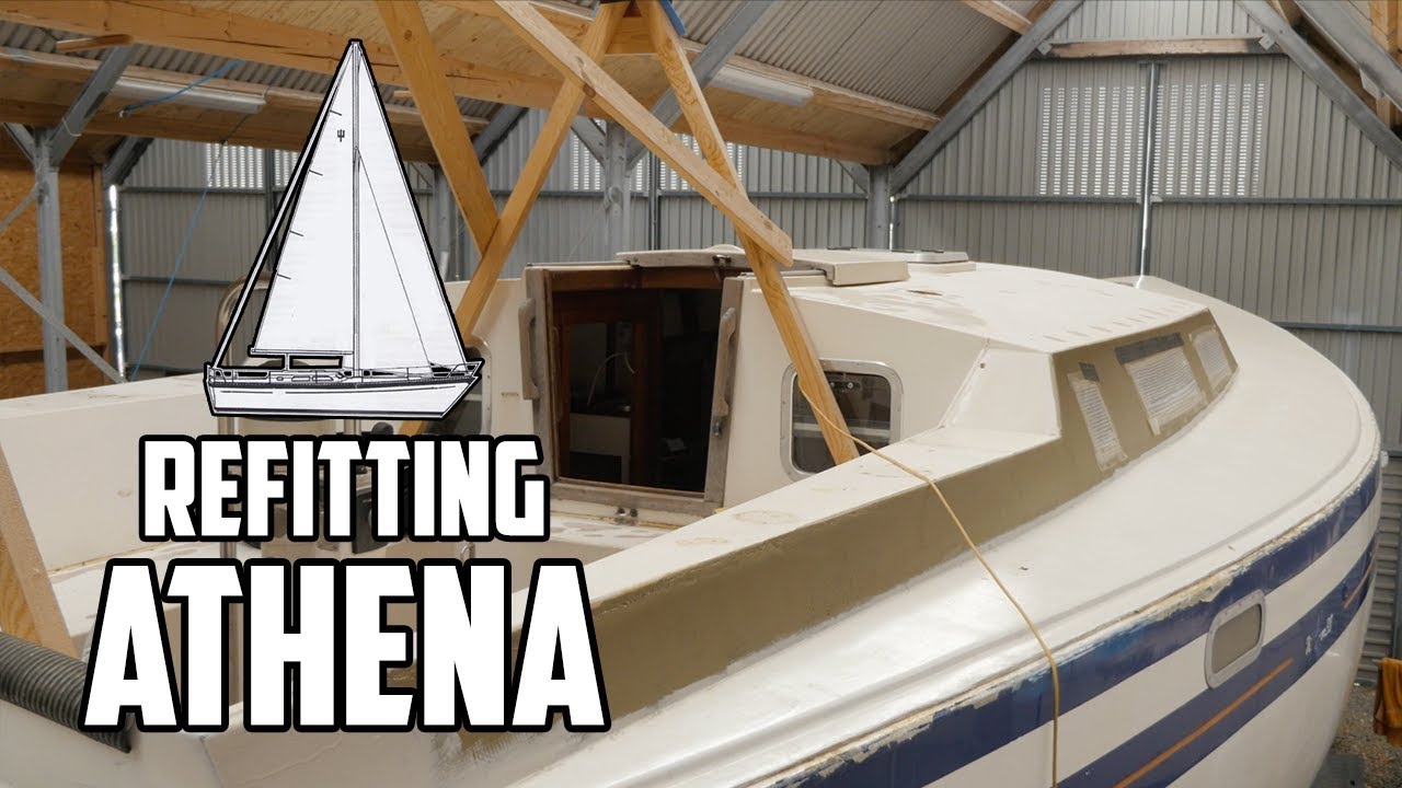 sail life - back in the shed, patching holes & removing