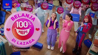 Lazada 9.9 Mega Brands Sale • Belanja 100% Hepi • TVC Edisi 2023 • Iklan Indonesia 15 sec