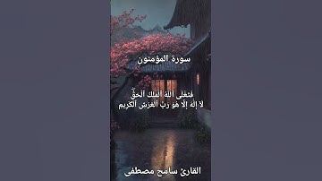 القارئ سامح مصطفى سورة المؤمنون#quran #المصحف #islamicstatus #قرآن #رمضان #راحة_نفسية #fyp #foryou