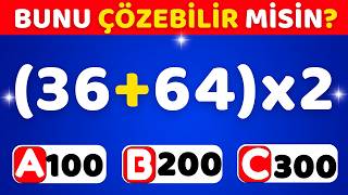 Bu Matematik Testini Geçebilir Misin? ➗✖️🧠 Kolaydan İmkansıza 4 Seviye | 🤓2026 Matematik Testi screenshot 2