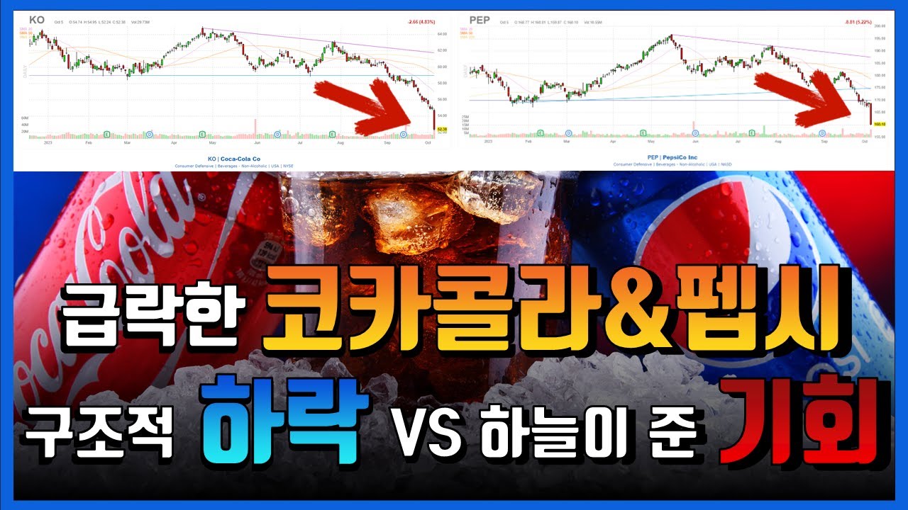 코카콜라와 펩시가 급락한 진짜 이유