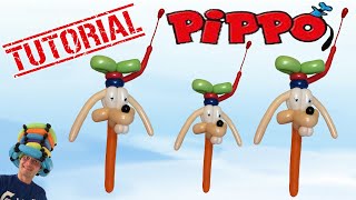 Palloncini modellabili Tutorial  37 - Pippo - (personaggio Disney)  Balloon Twisting  -  Globoflexia