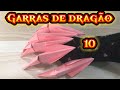 Como fazer garras de dragão 10 #dragonclaw #paperclaws