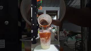 thai tea #asmr #drink #thaigreentea #thaitea #thaitealovers #tea #juice