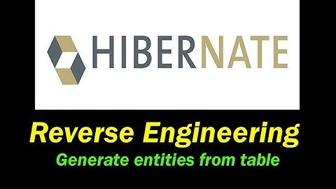 Generate hibernate entities from table using eclipse