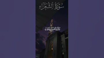 تلاوة جميلة من سورة الشعراء القارئ إسلام صبحي #quran