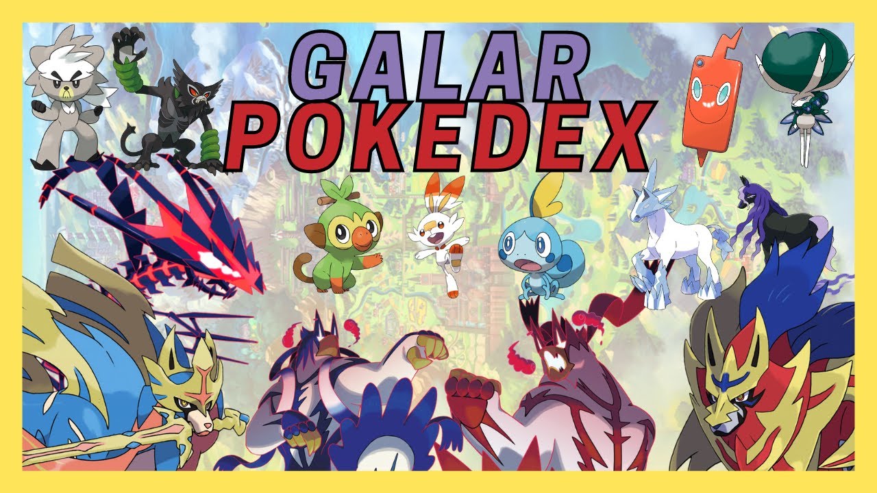 Galar Pokedex  All 89 Gen 8 Galar Pokemon 