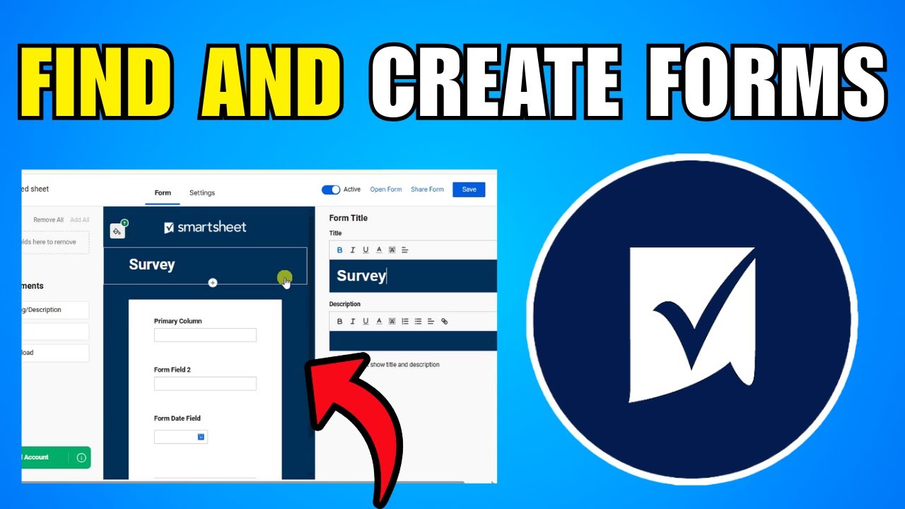 How To Find And Create Forms In Smartsheet (2026) (Best Method) - YouTube
