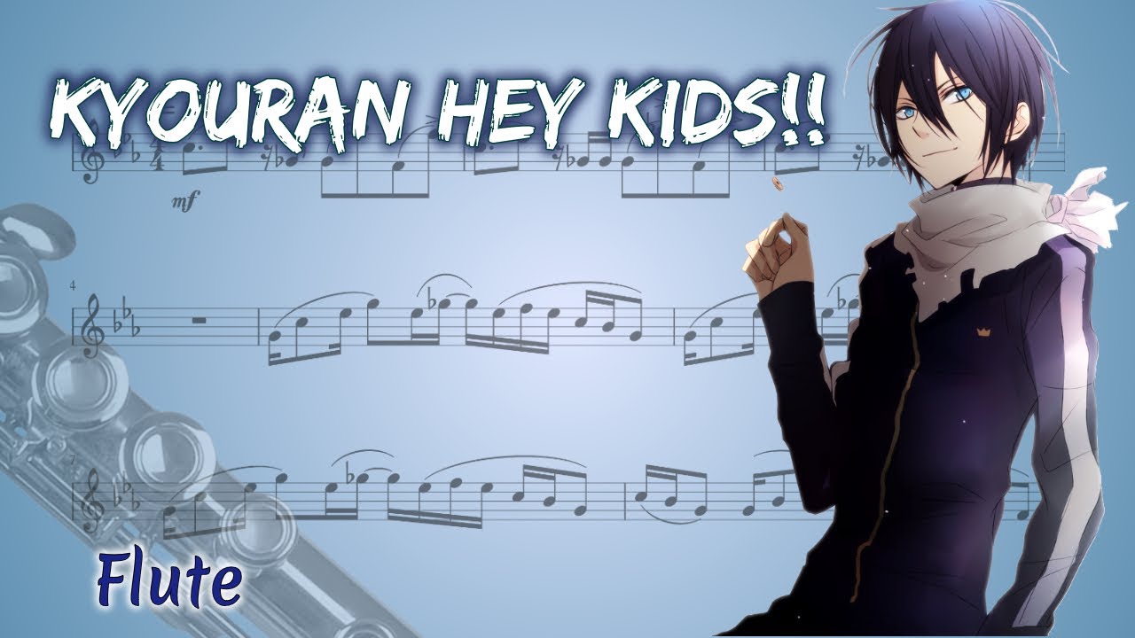 Noragami Aragoto Kyouran Hey Kids Flute Youtube