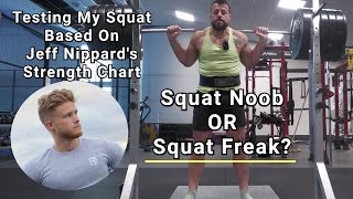 How Strong Is My Squat - Noob Or Freak? Testing My Squat Based On Jeff Nippard's Strength Chart