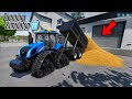New Holland Beast Unloading Tons Of Grain In FS 23 | Farming Simulator 23 Long Farming | #fs23