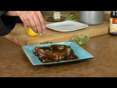 Seared Ahi Tuna Steak With Wasabi Butter : Conventional Cooking