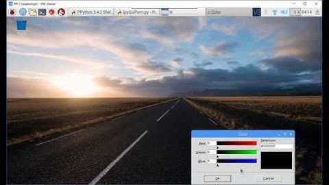 Raspberry Pi/Python to control RGB LED, with tkinter colorchooser/tkColorChooser