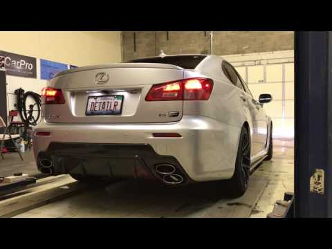 Lexus ISF - Startup and Low Revs - Gutted Cats and JoeZ Exhaust