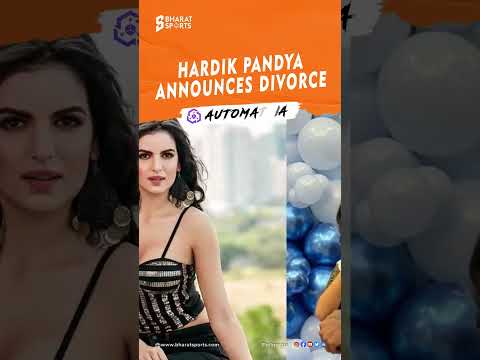 Hardik Pandya announces divorce | Sports News English | Bharat Sports