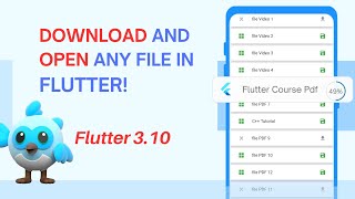 How to Download and Open Any File in Flutter | Download file in flutter | open local file in Flutter