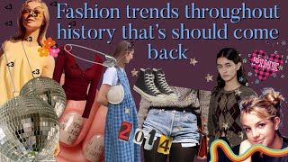 Trends throughout history I would still wear // crack open a bottle of wine and let’s talk fashion !