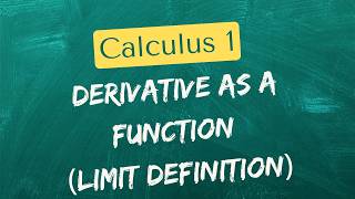 Derivatives as a Function using the Limit Definition