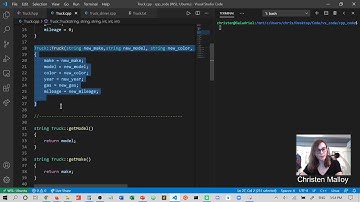 Arrays of Objects: Implementation File (Truck Class Example)