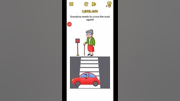 Brain Blow: Genius IQ Test Level 250 Grandma Needs to cross the road again! WalkThrough Solution