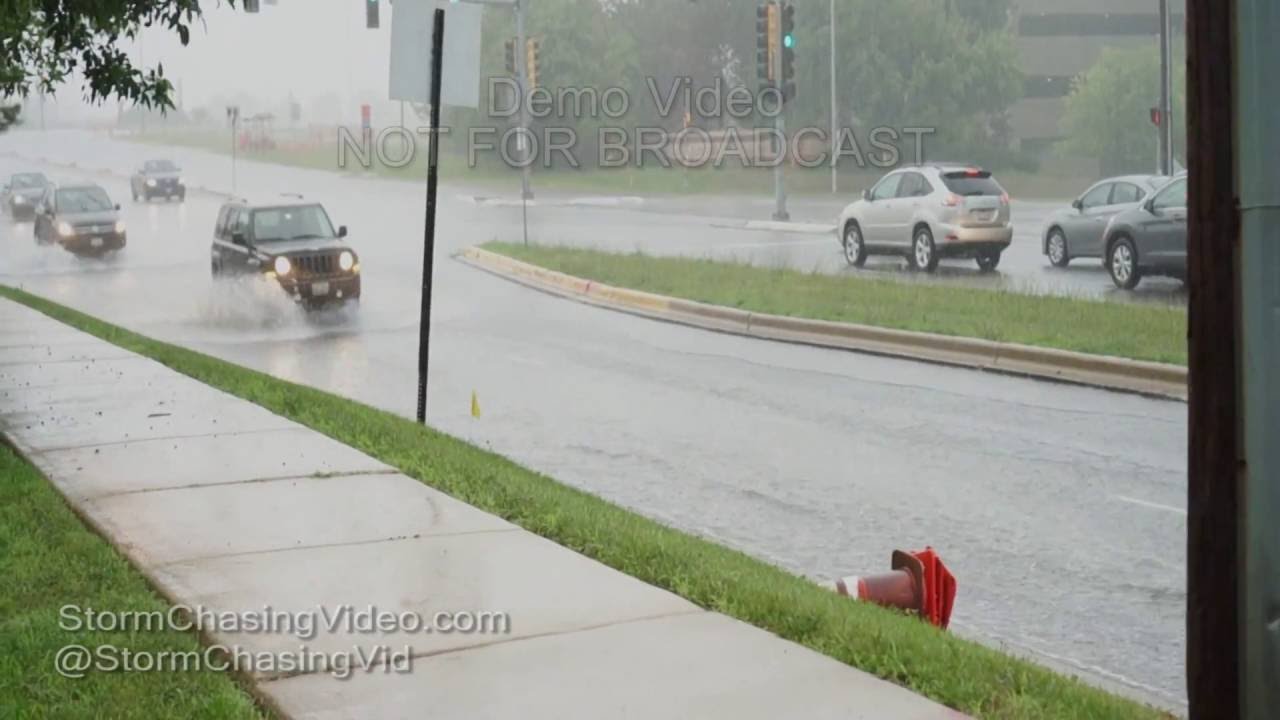 Downers Grove, IL Storm Footage - 7/25/2016