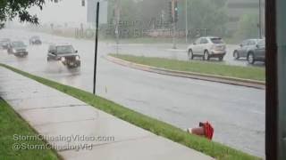 Downers Grove, IL Storm Footage - 7/25/2016