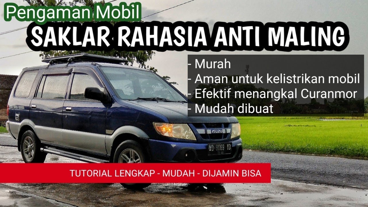 Membuat Saklar rahasia pengaman mobil tersembunyi, Anti maling , begal, murah, mudah, isuzu panther