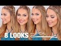 8 HAIRSTYLES USING BOBBY PINS TUTORIAL